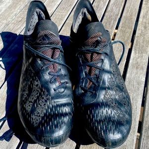 Adidas, speed, mesh, black, size 6 1/2 soccer cleats